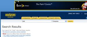 Hoovers, une mine d'information des sociétés au niveau mondial